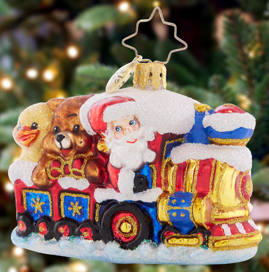 Christopher Radko Choo Choo Express Gem Christmas ornament